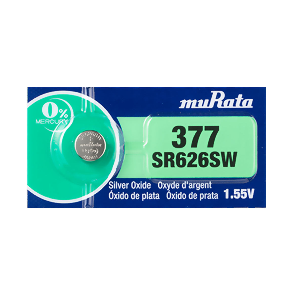Sony / Murata 377 (SR626SW) 1.55V Silver Oxide Battery (1 Pack) – ICELLYOU