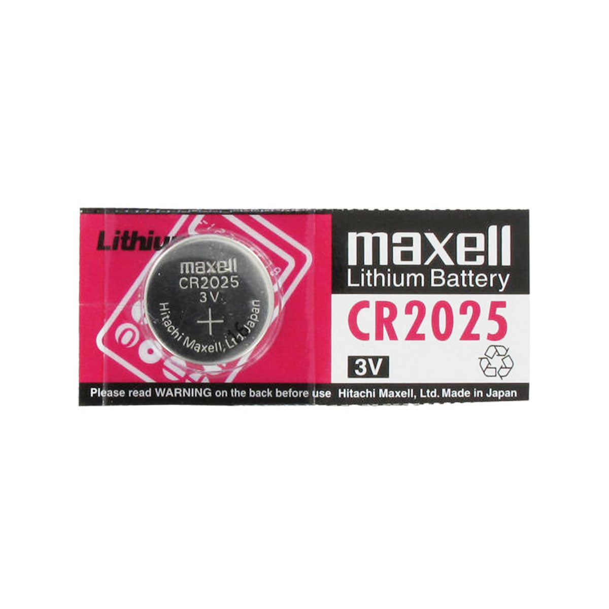 Maxell: CR2025 3V Non rechargeable Round Lithium Coin Cells